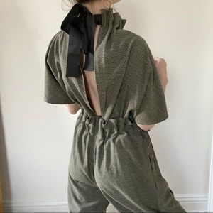 ASOS White Soft Ruffle Jumpsuit